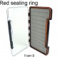 Caja plana estanca AGC Foam B RED