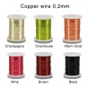 PACK 6PC Hilo (wire) de cobre AGC de colores 0.2mm